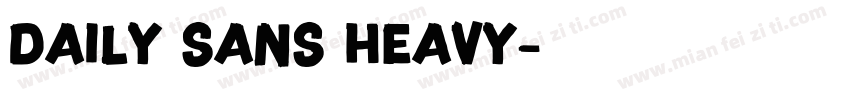 daily sans heavy字体转换